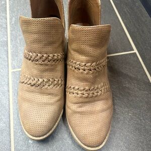 Universal Thread Braided Ankle Booties Cottagecore